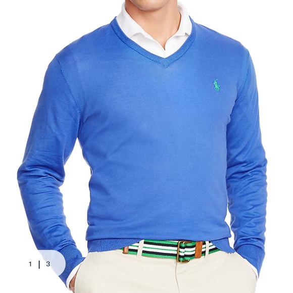 Polo Ralph Lauren Other - NEW Polo Ralph Lauren Prima Cotton V-neck Sweater